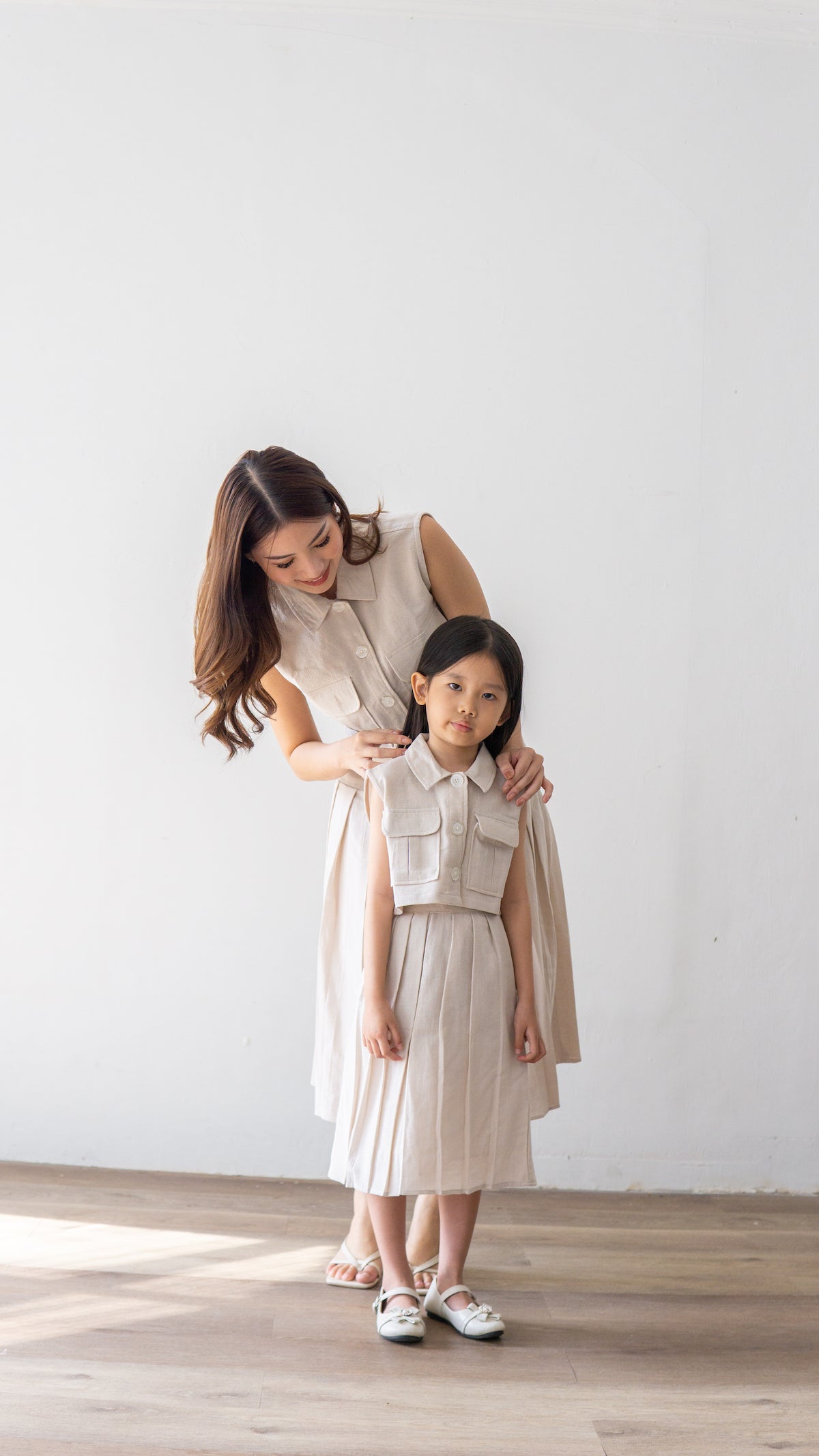 Mini June Linen Top - Oat