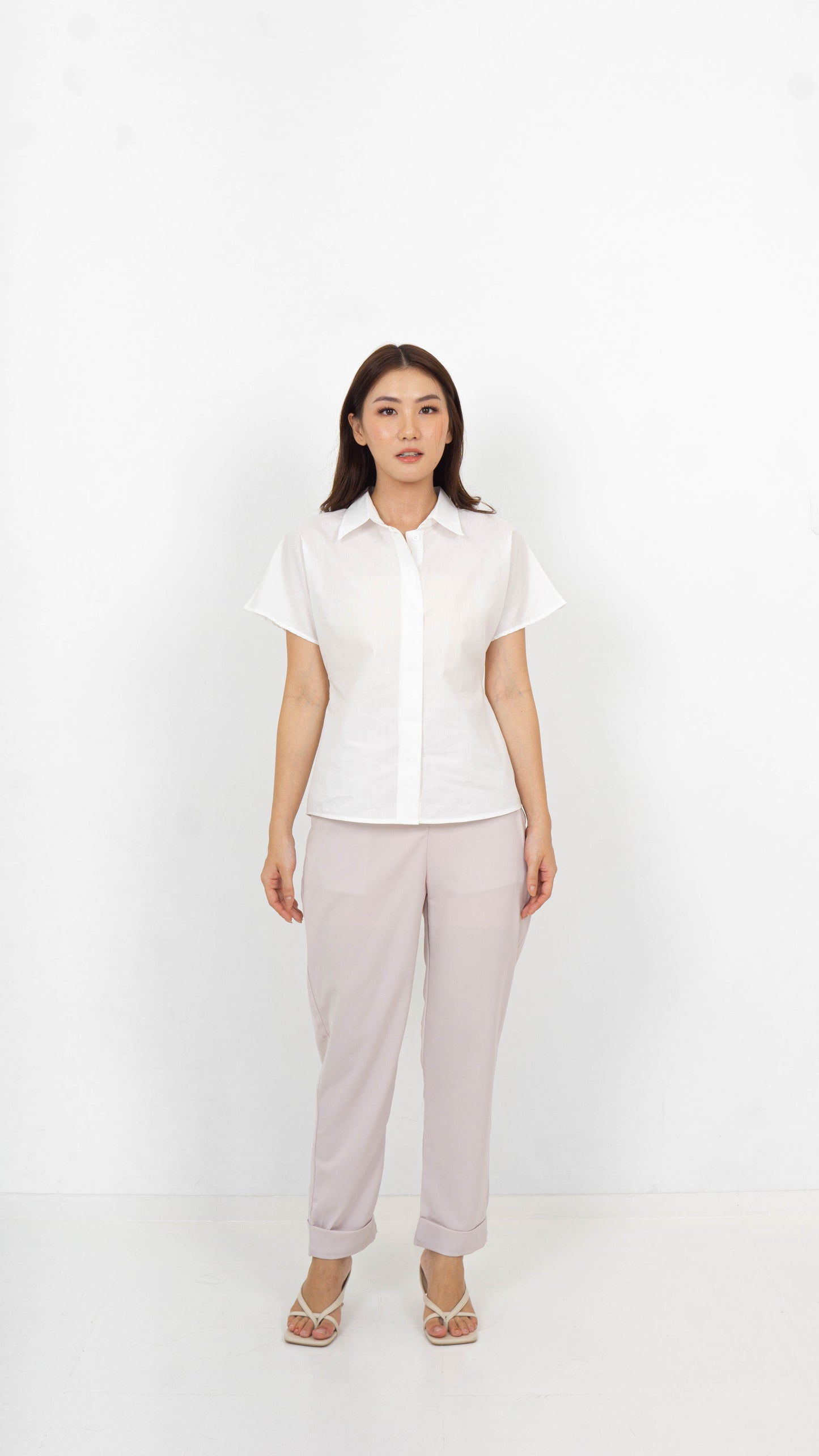 Willow Boxy Shirt - White