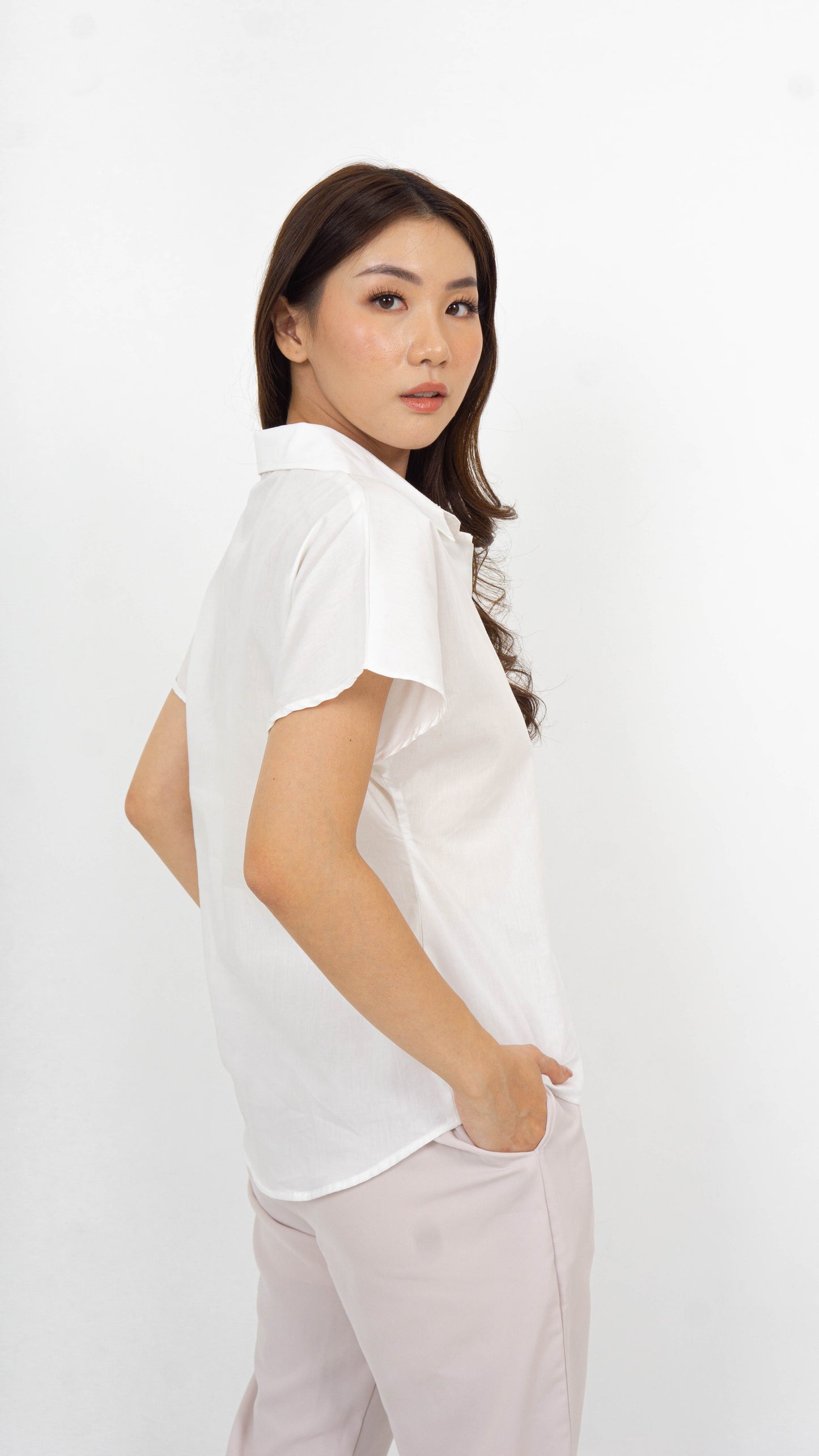 Willow Boxy Shirt - White