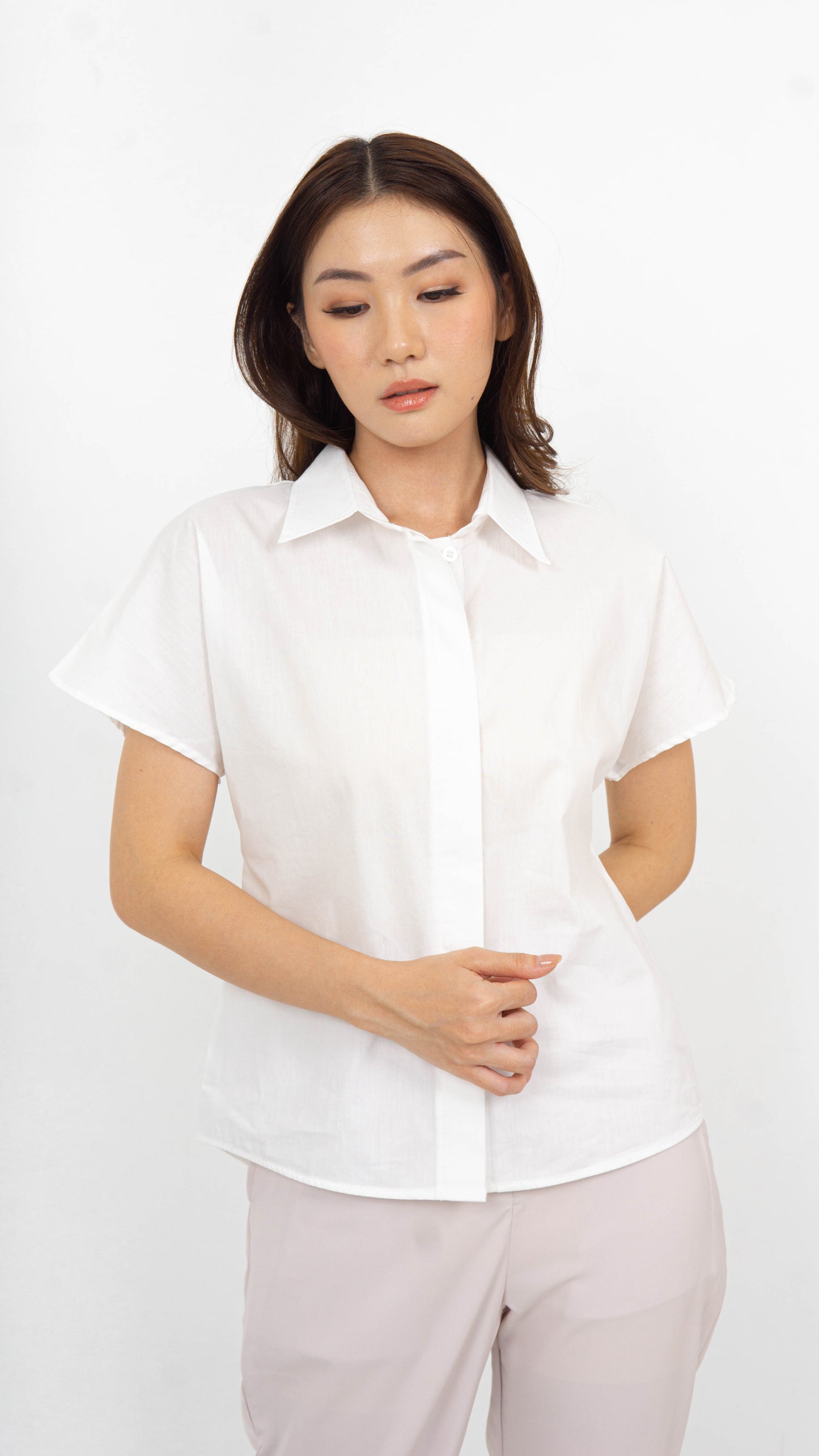 Willow Boxy Shirt - White