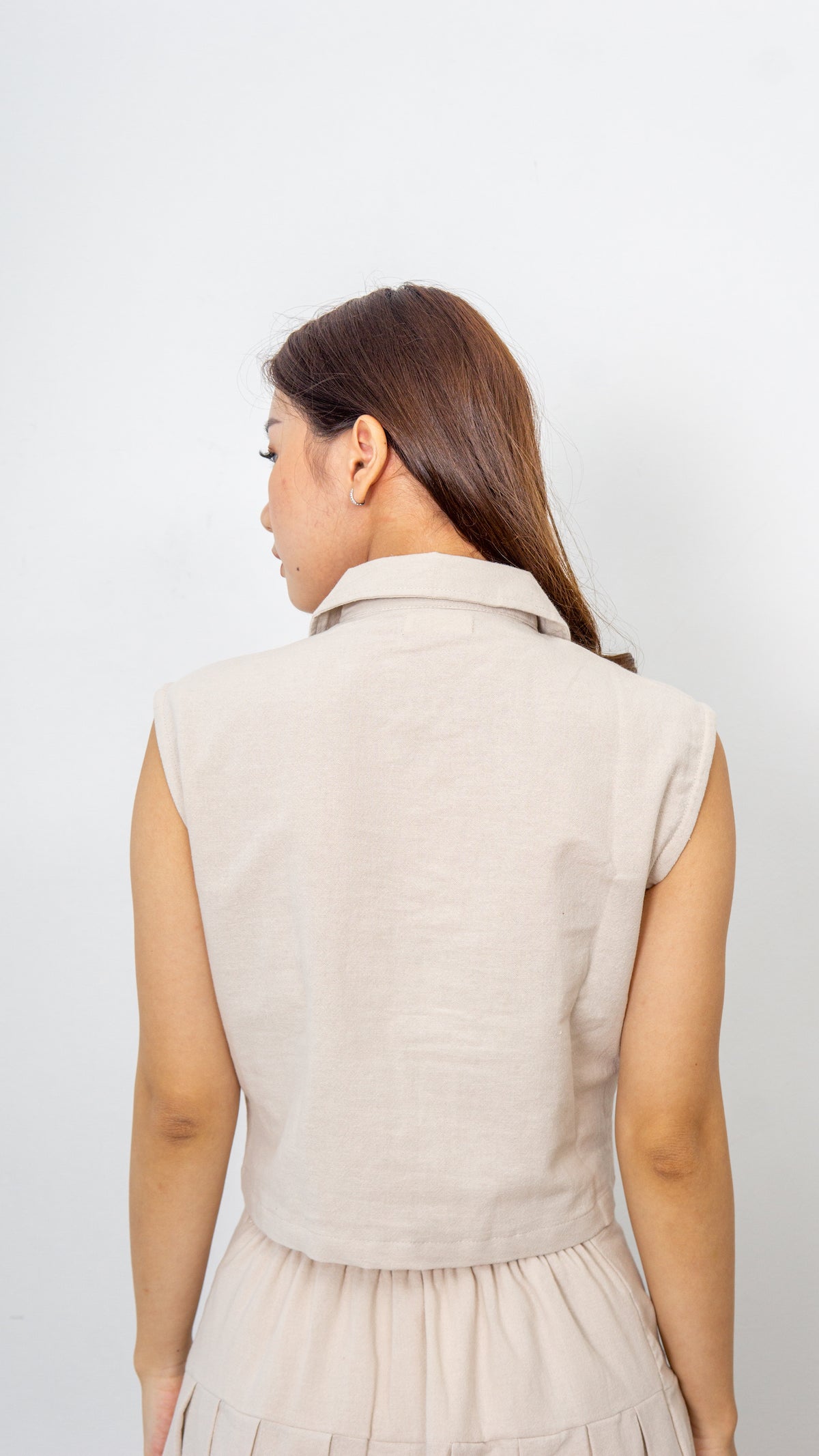 June Linen Top - Oat