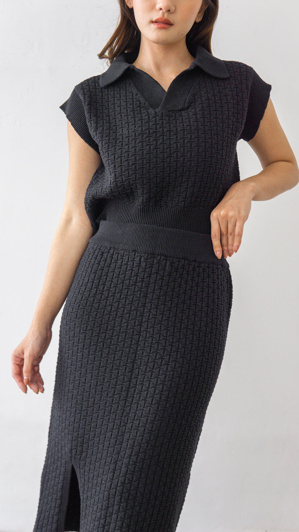 Becca Knit Skirt - Black