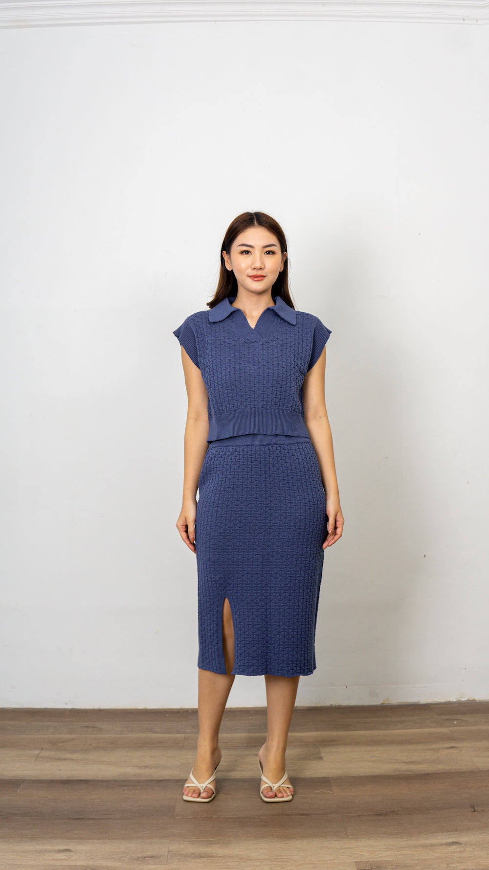 Becca Knit Top - Denim