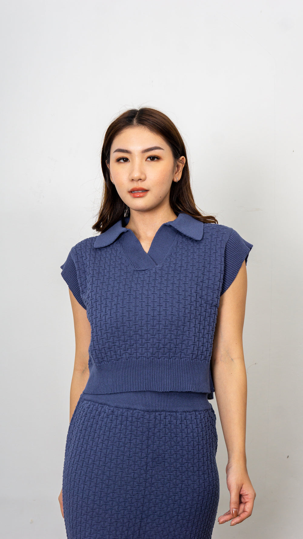 Becca Knit Top - Denim