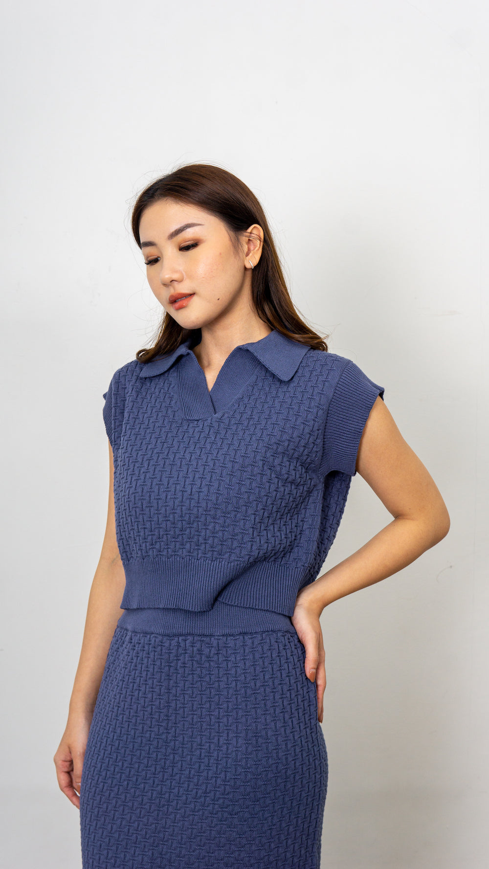 Becca Knit Top - Denim