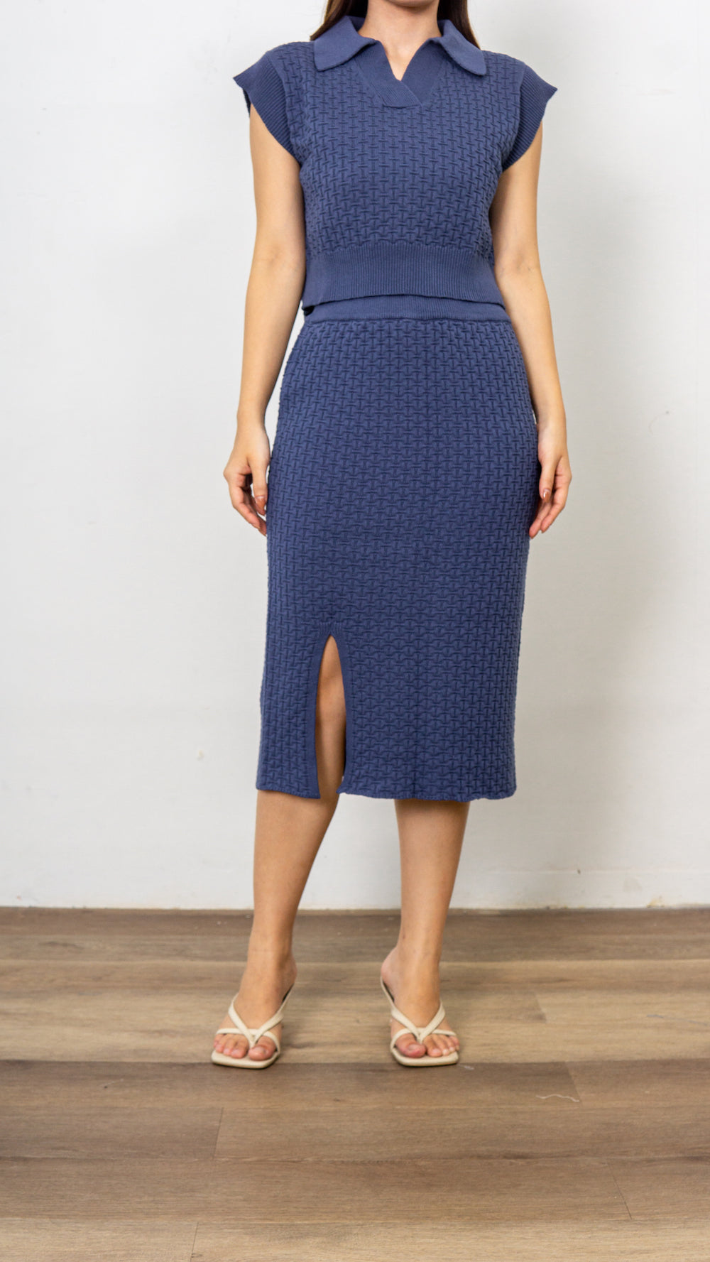 Becca Knit Skirt - Denim