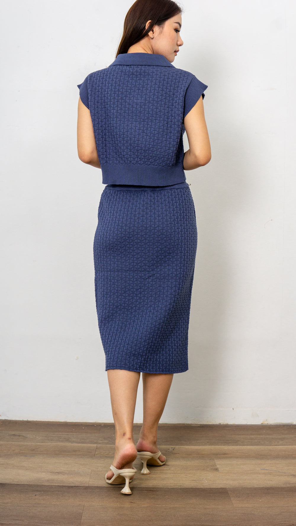 Becca Knit Skirt - Denim