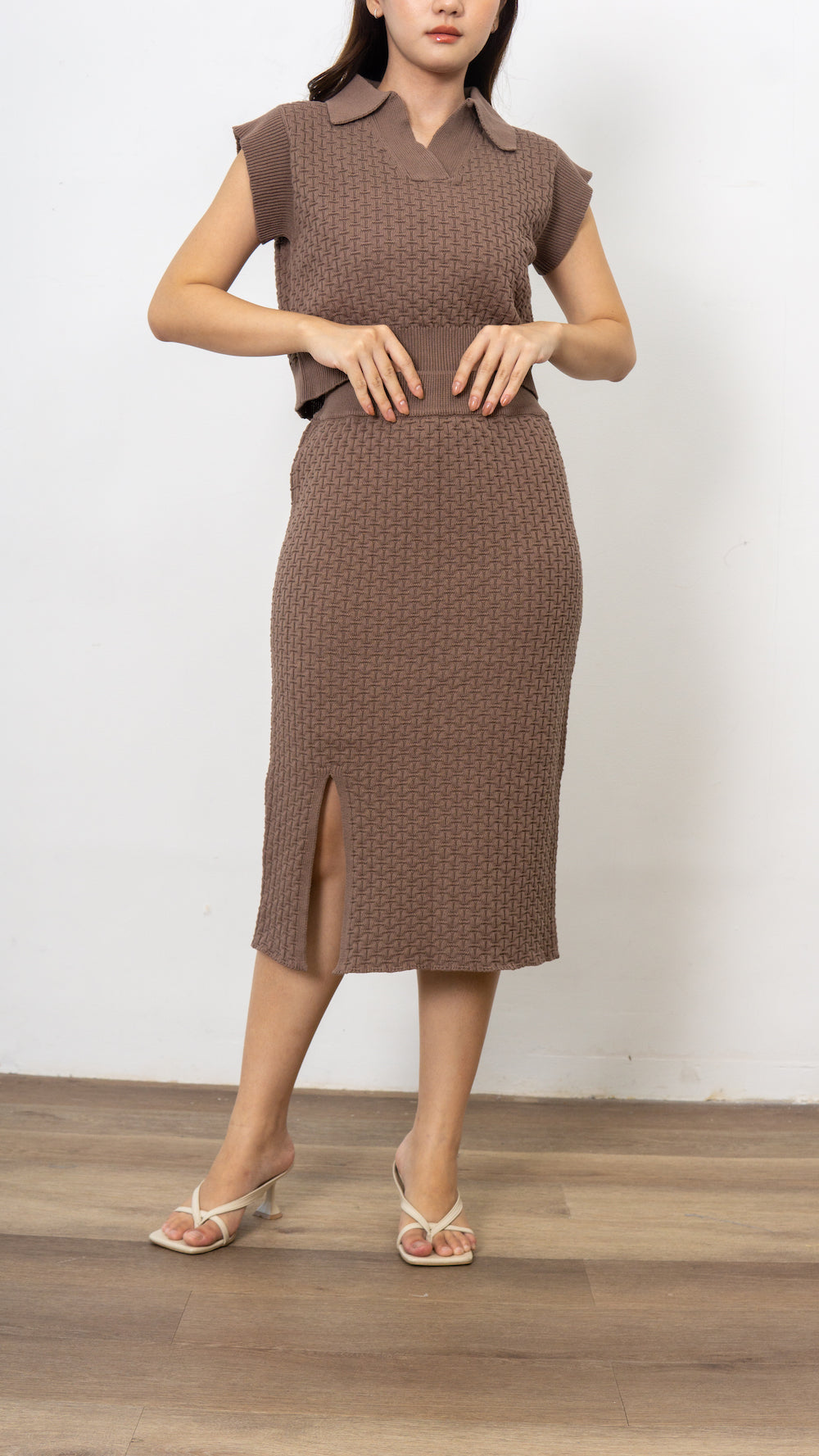 Becca Knit Skirt - Choco