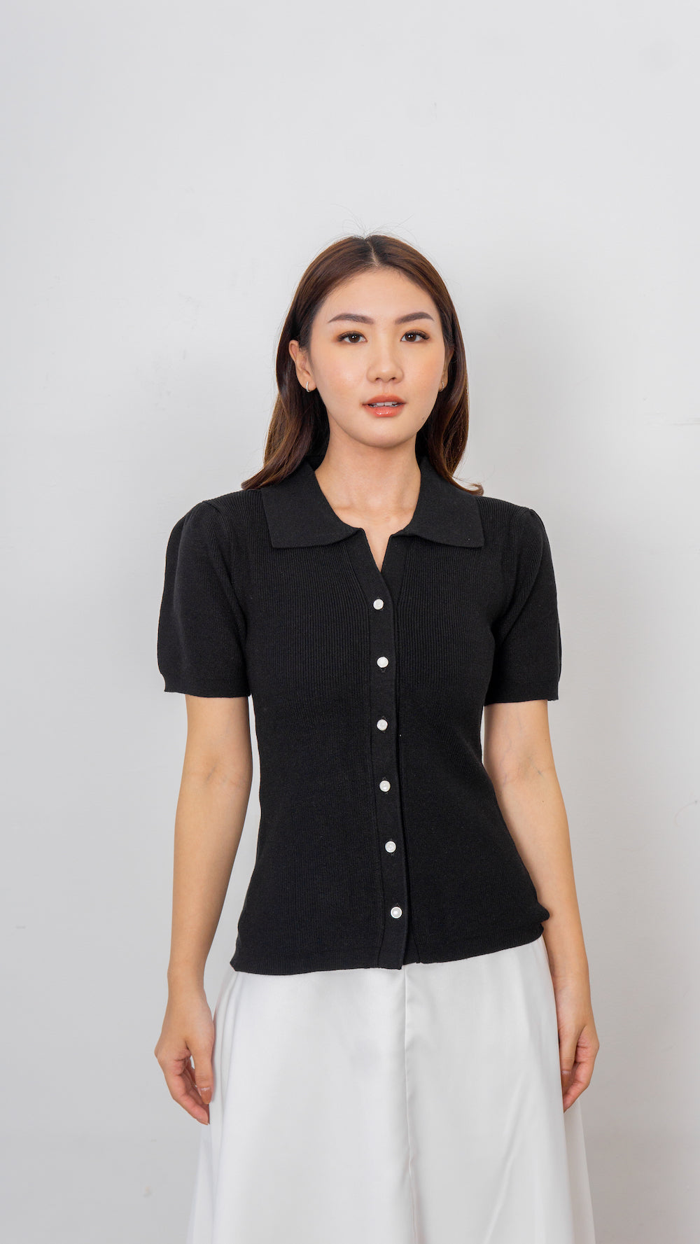 Cara Knit Top - Black