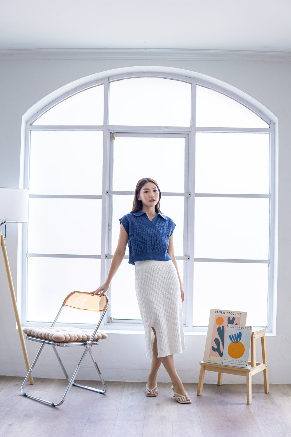 Becca Knit Top - Denim