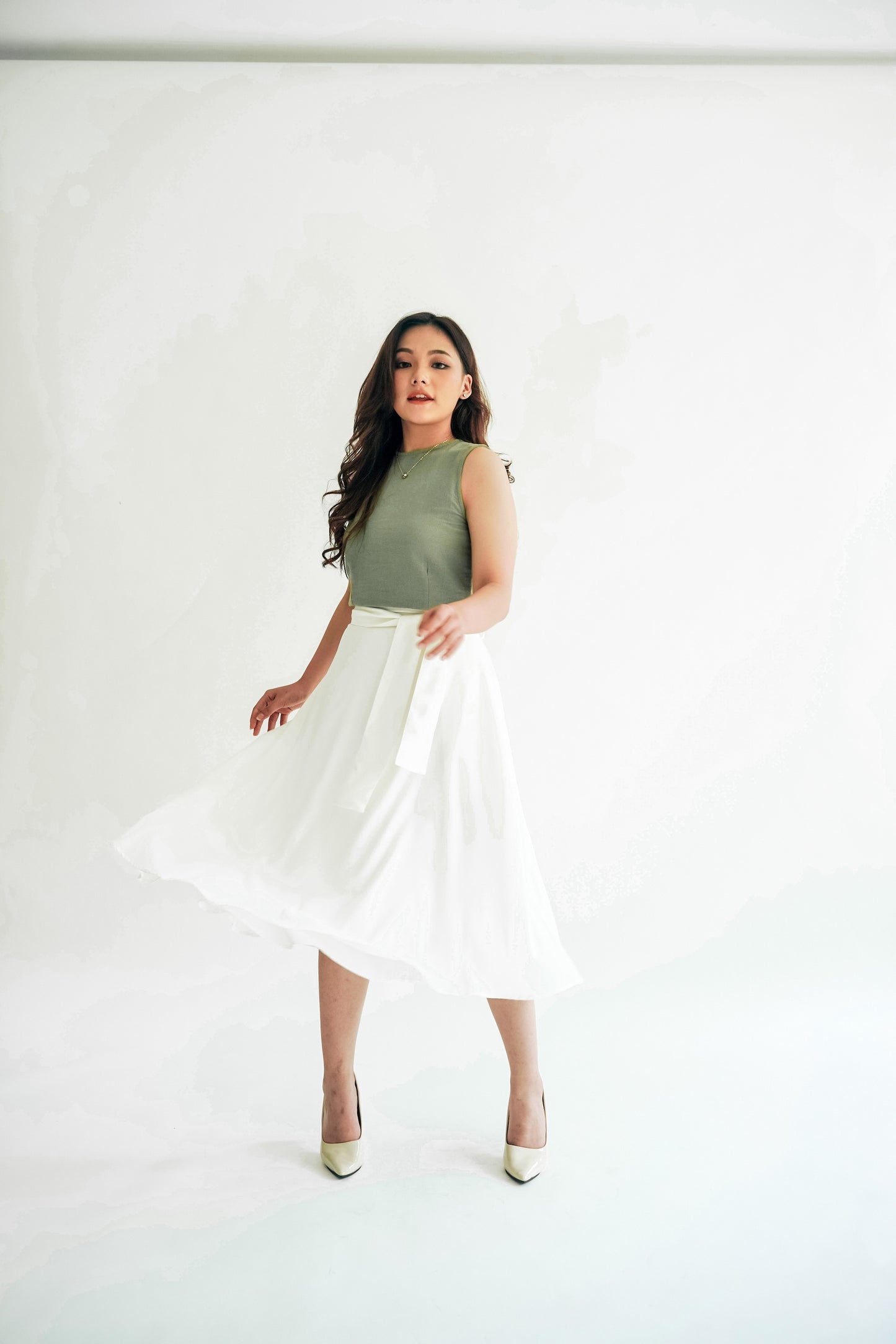 Roselle Skirt - White