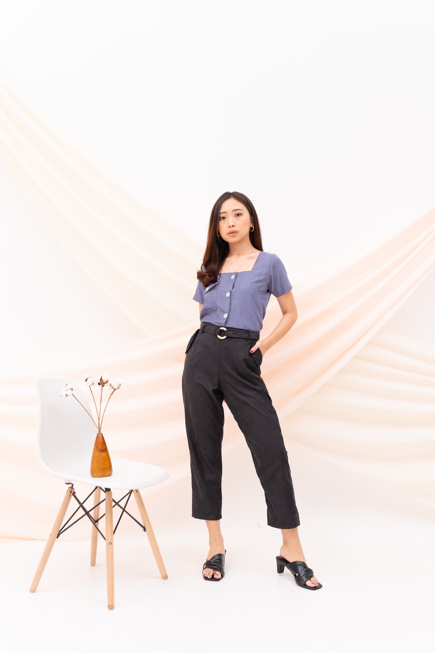 Agnes Top - Denim
