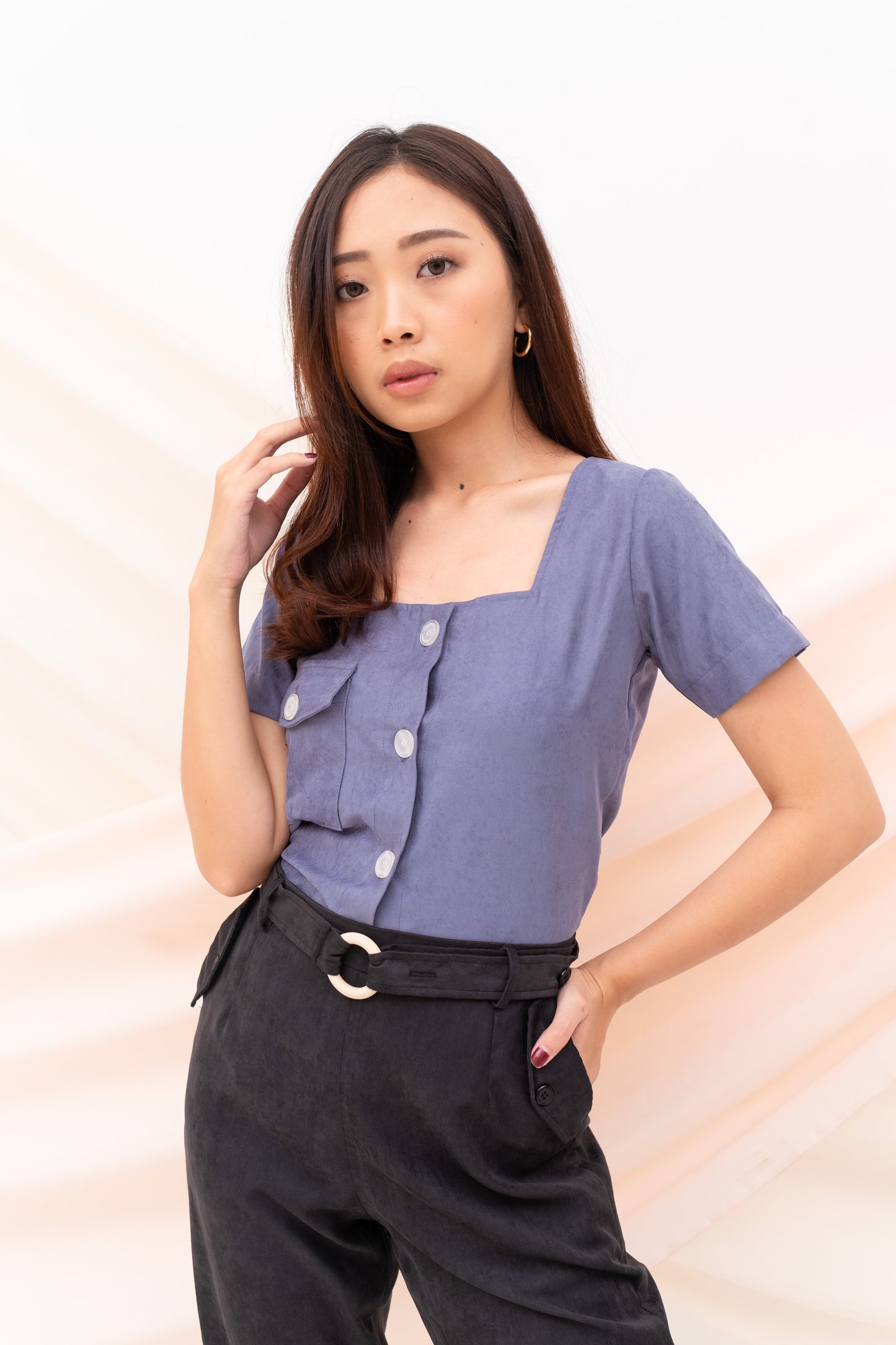 Agnes Top - Denim