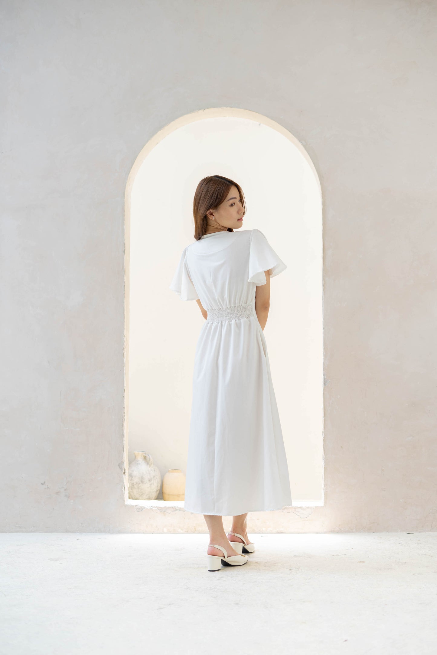 Marie Dress - White