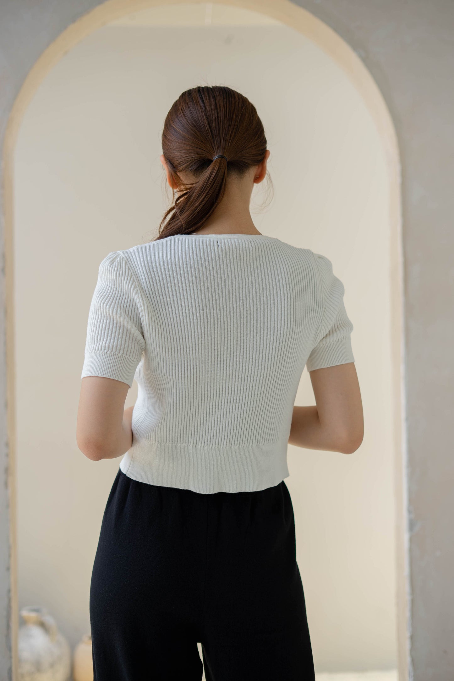 Belle Knit Cardigan - White
