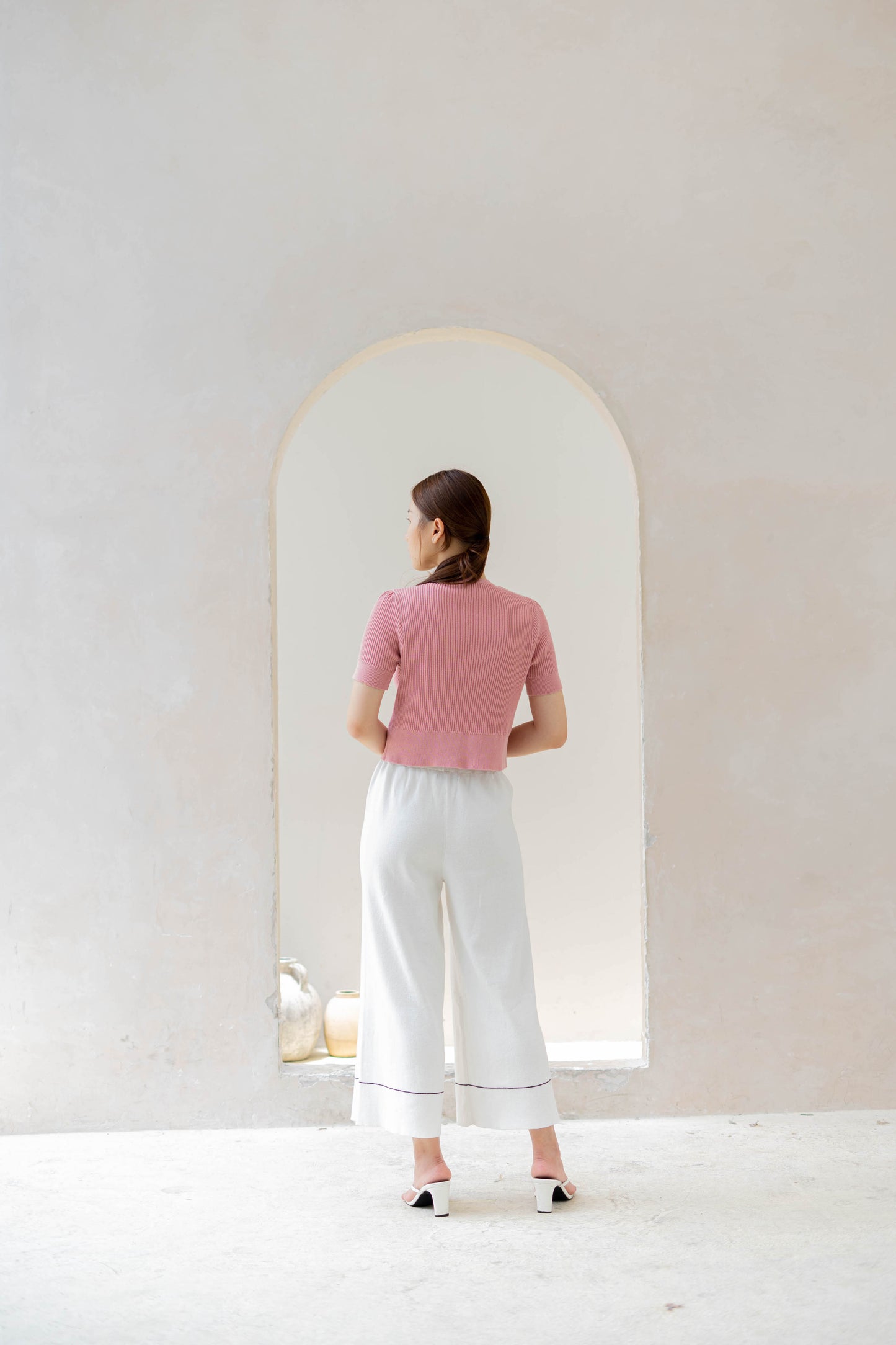 Belle Knit Cardigan - Rose