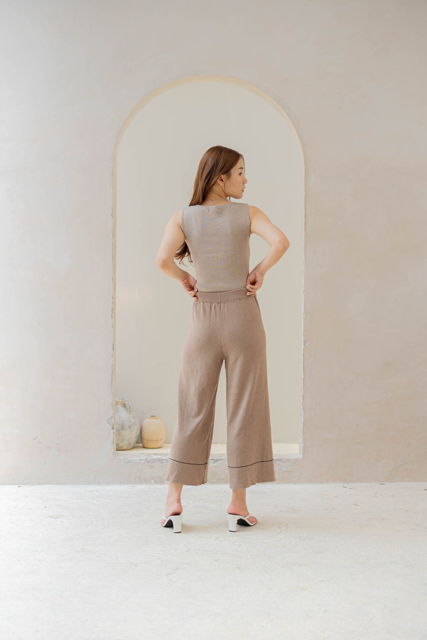 Kaela Knit Culottes - Mocha