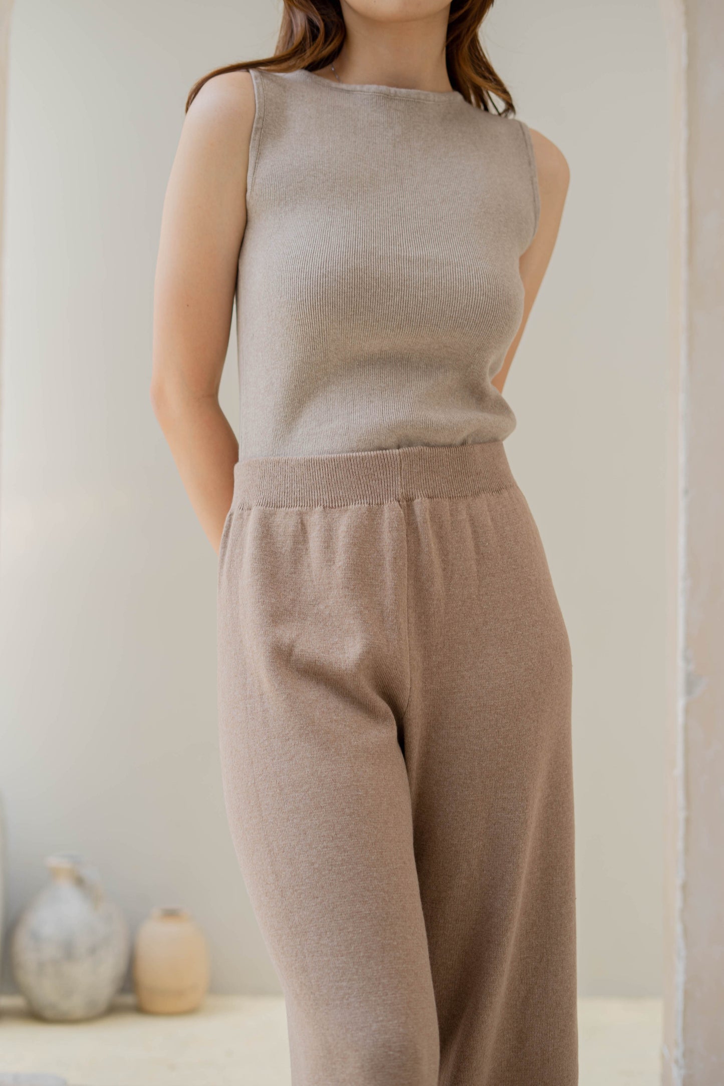 Kaela Knit Culottes - Mocha