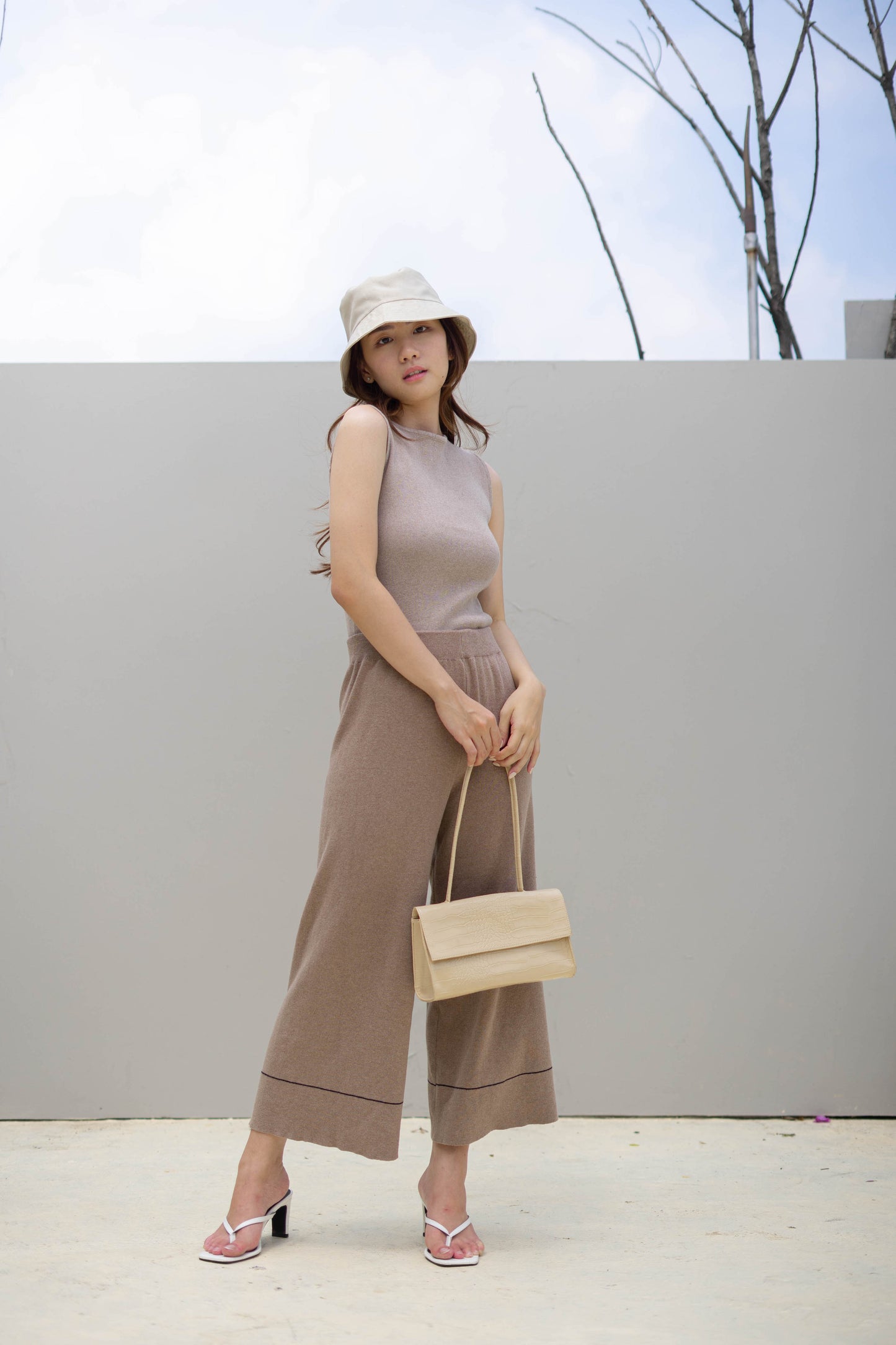 Kaela Knit Culottes - Mocha