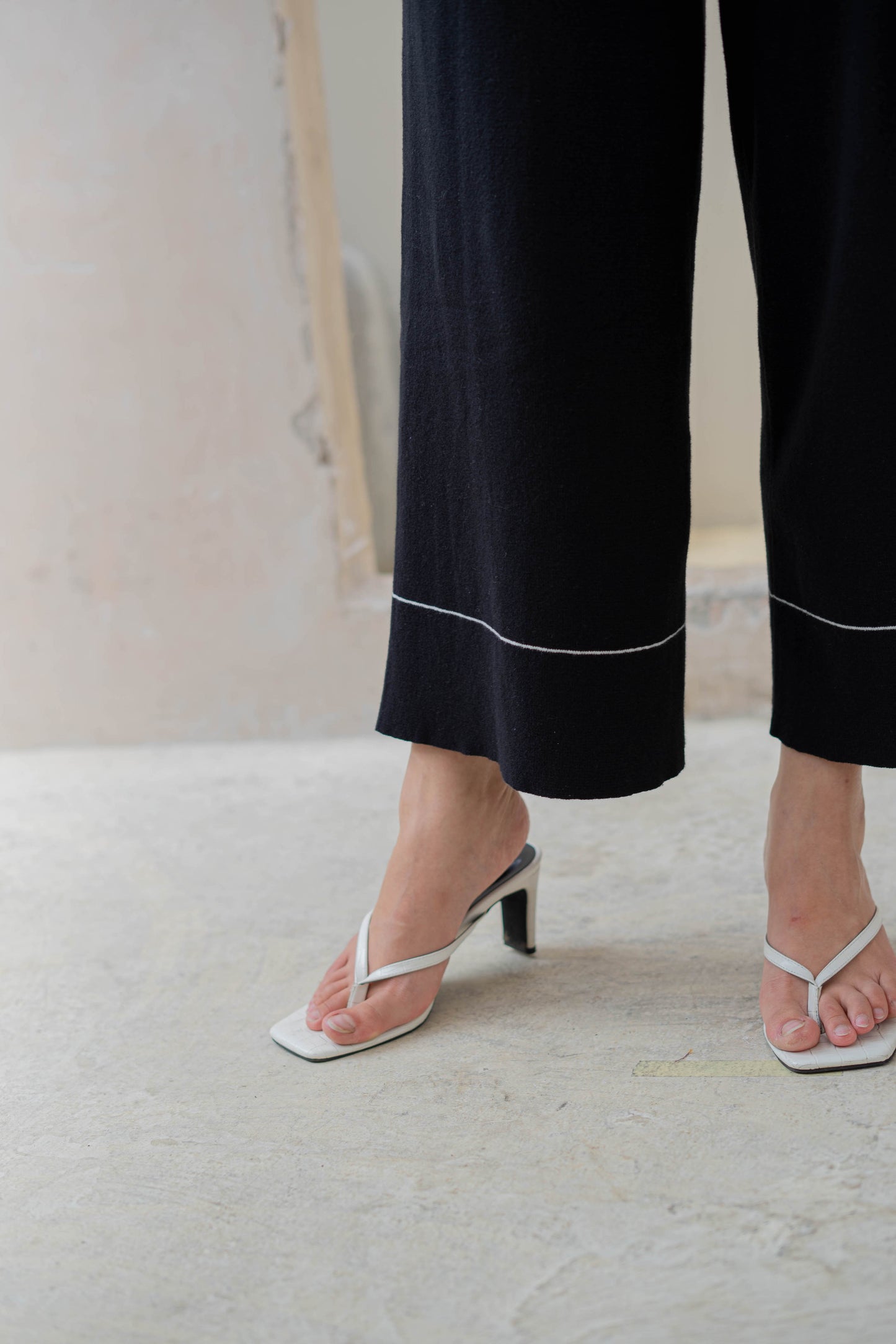 Kaela Knit Culottes - Black