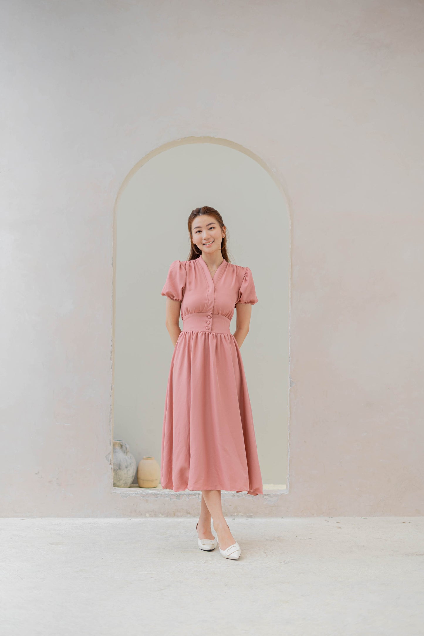 Daisy Dress - Dusty Pink