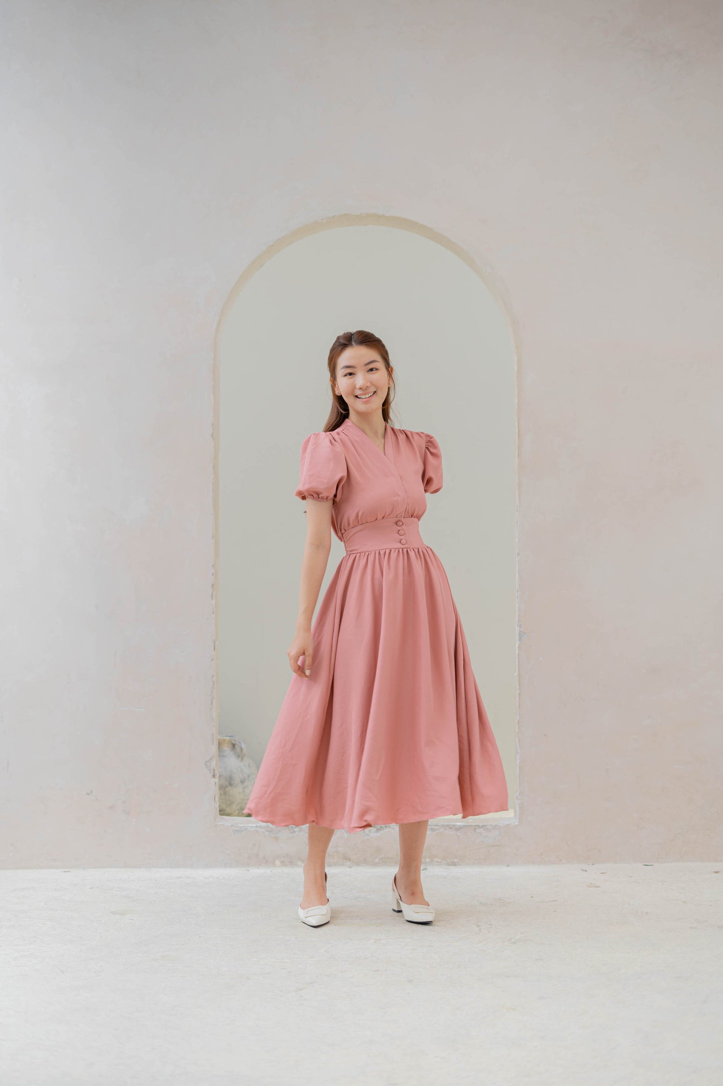 Daisy Dress - Dusty Pink