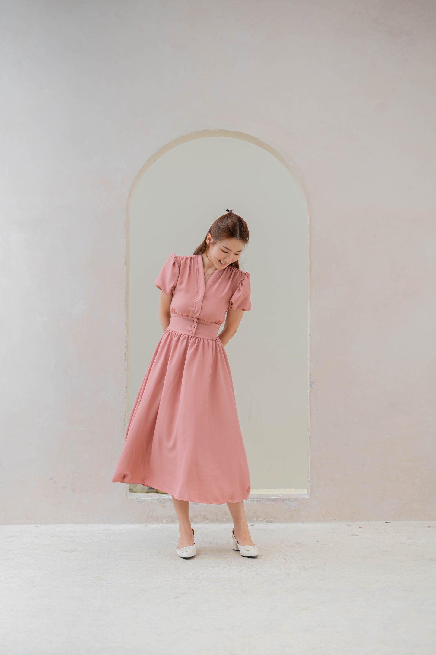 Daisy Dress - Dusty Pink