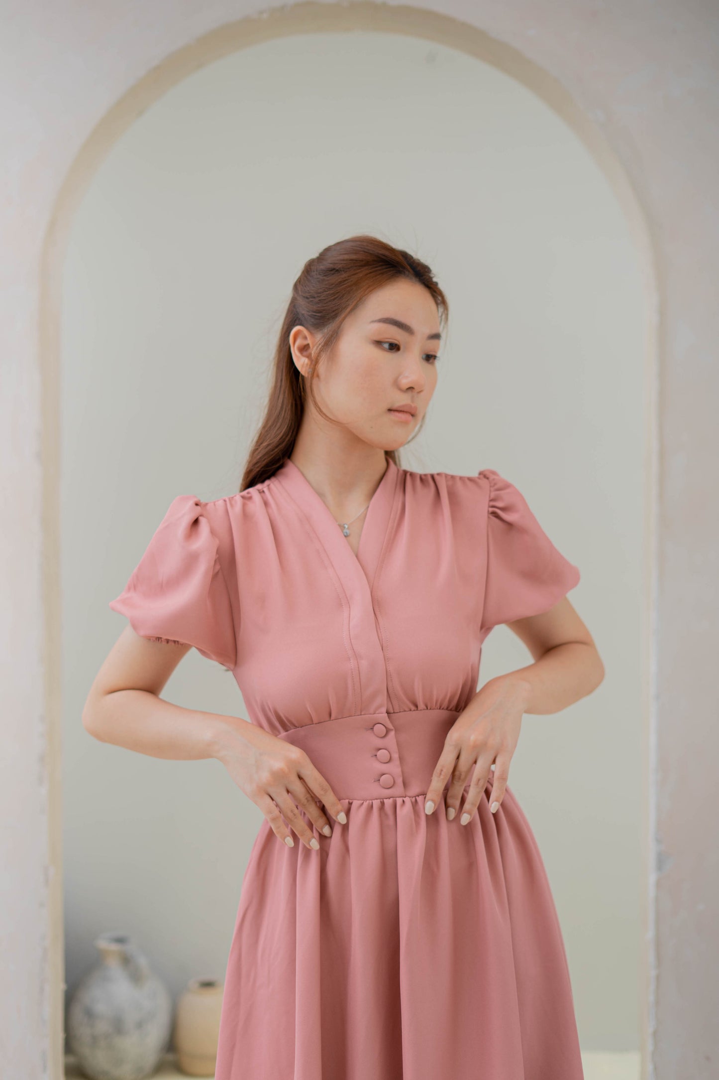 Daisy Dress - Dusty Pink