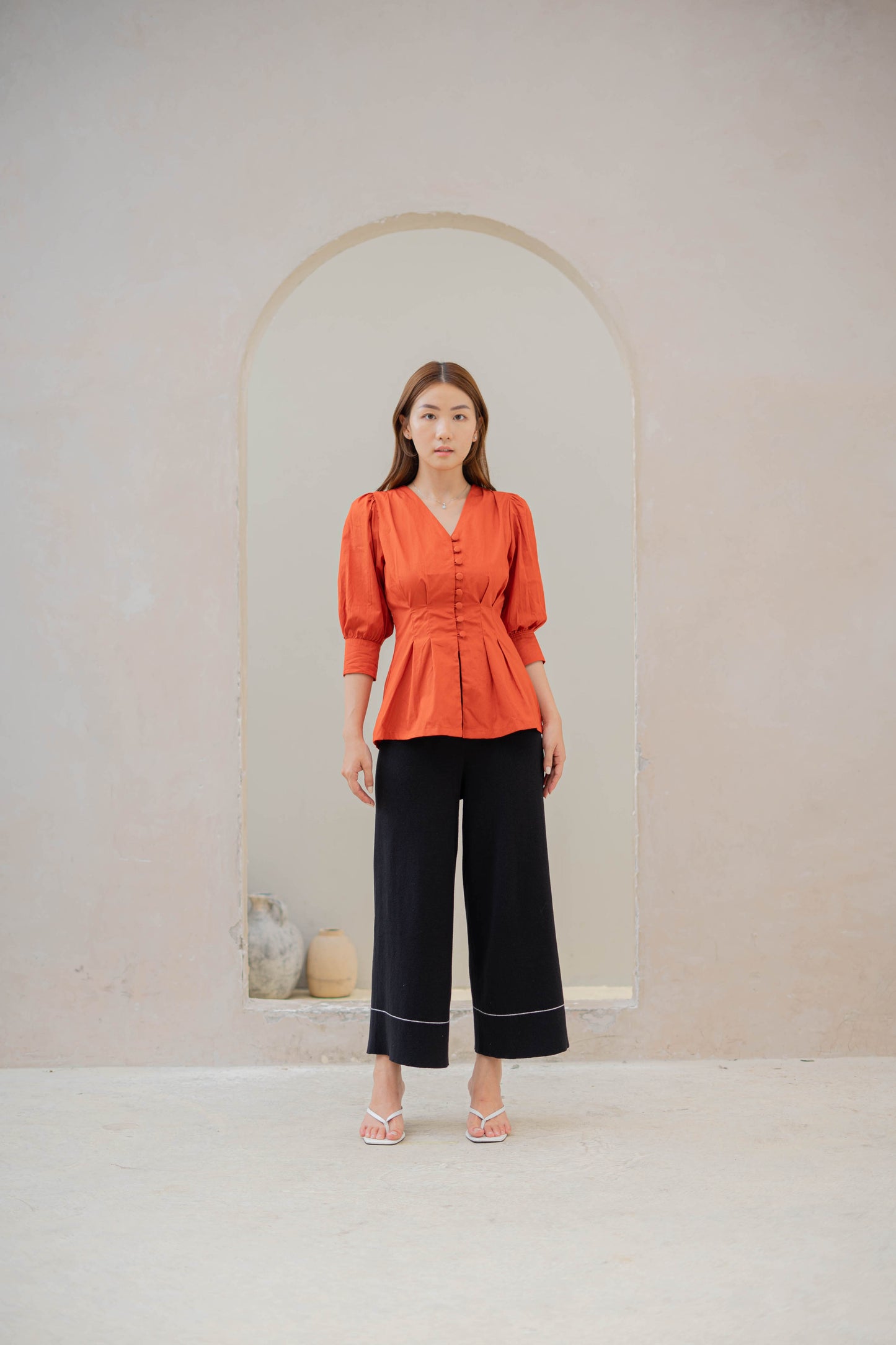 Elara Top - Terracotta