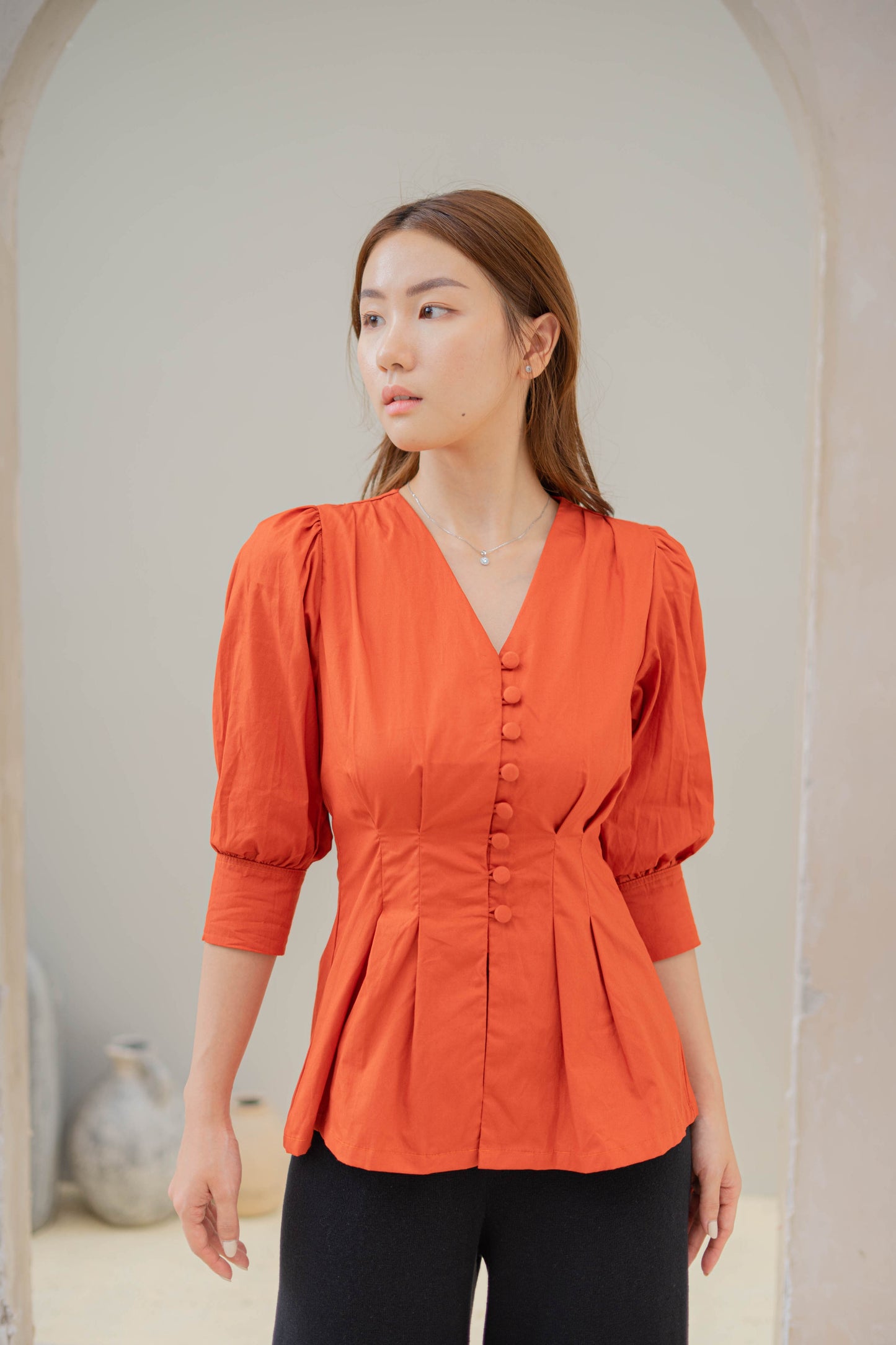 Elara Top - Terracotta