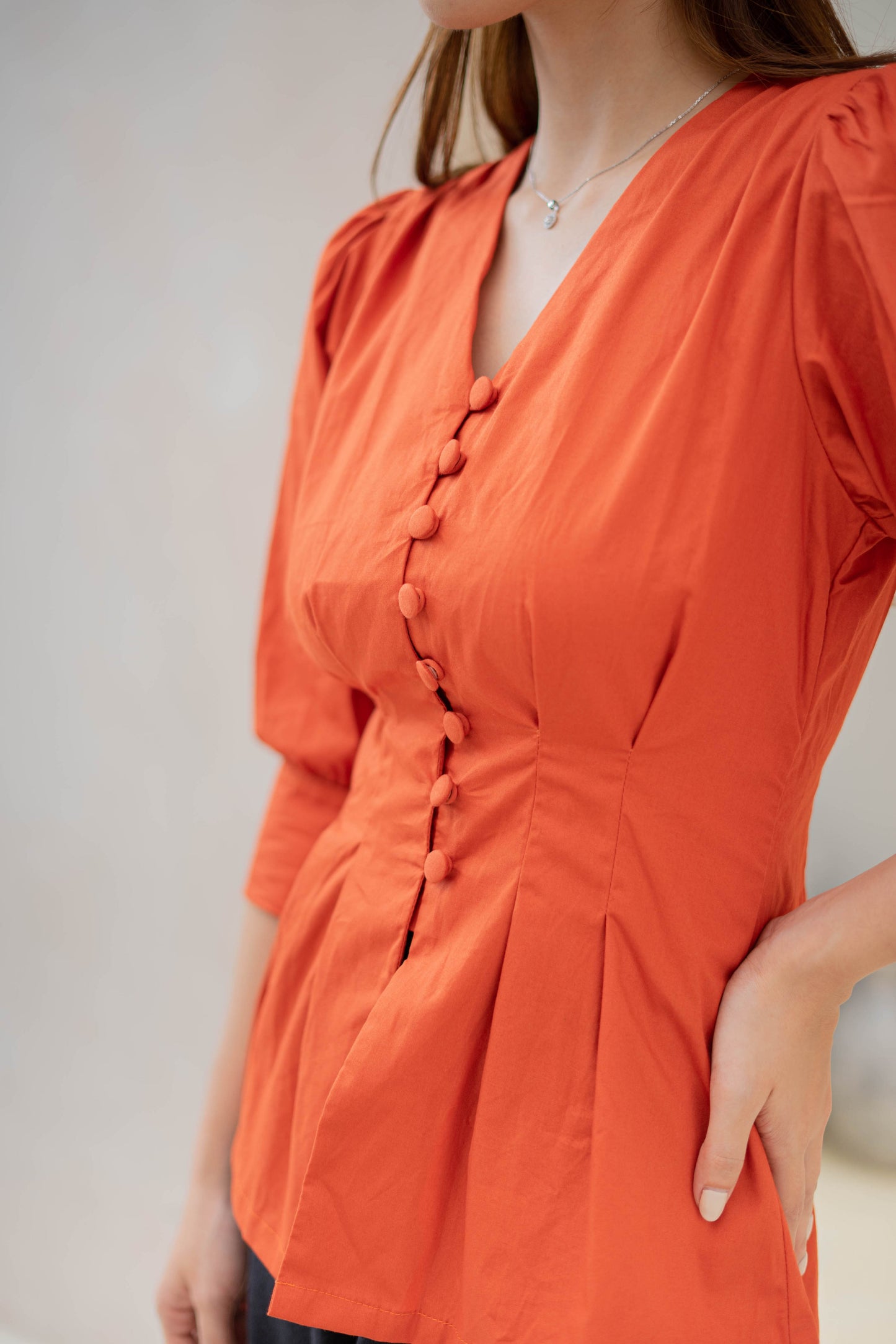 Elara Top - Terracotta