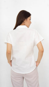 Willow Boxy Shirt - White