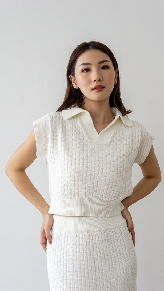 Becca Knit Top - White