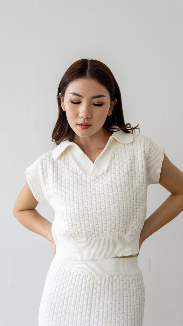 Becca Knit Top - White