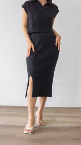 Becca Knit Skirt - Black