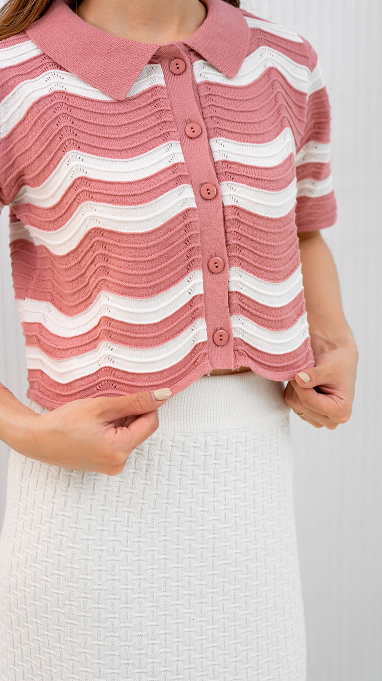 Isabelle Knit Top - Pink