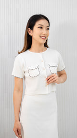 Duma Knit Top - White