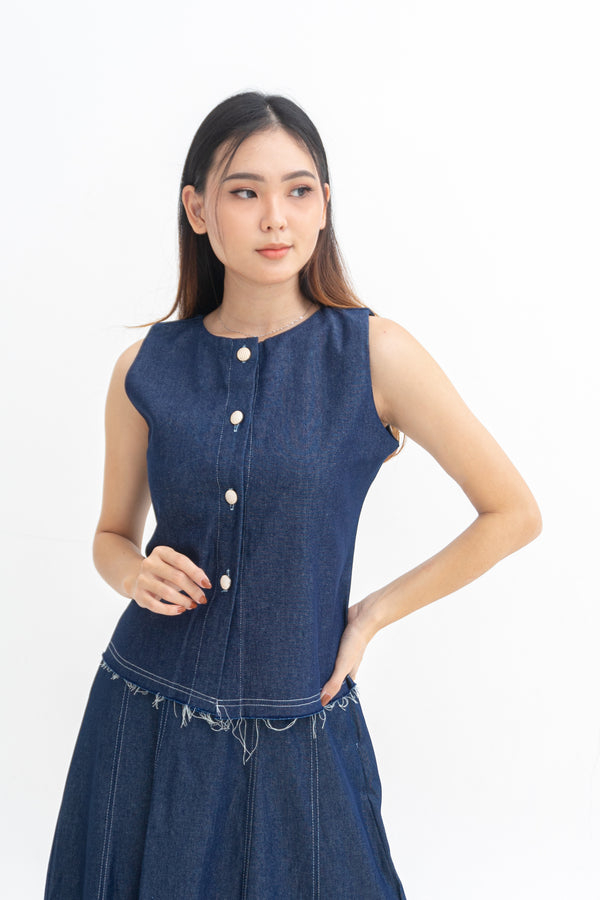 Eva Denim Top