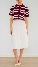 Chloe Knit Skirt - White