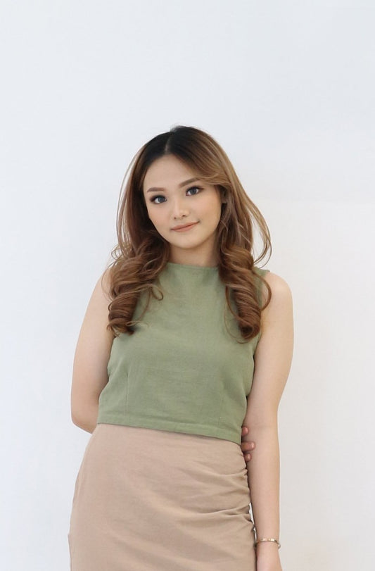 Ela Tank Top - Olive