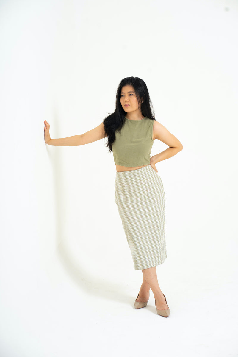 Lyana Skirt - Light Olive