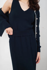 Milan Knit Skirt - Navy