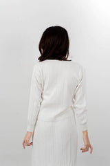 Julie Knit Cardigan - White