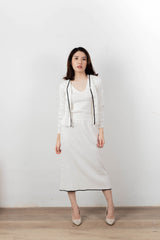 Milan Knit Skirt - White