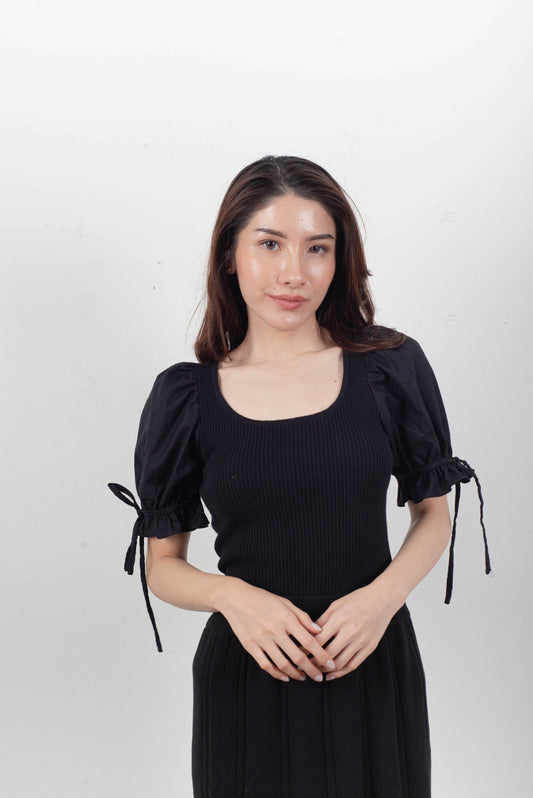 Kiana Knit Top - Black
