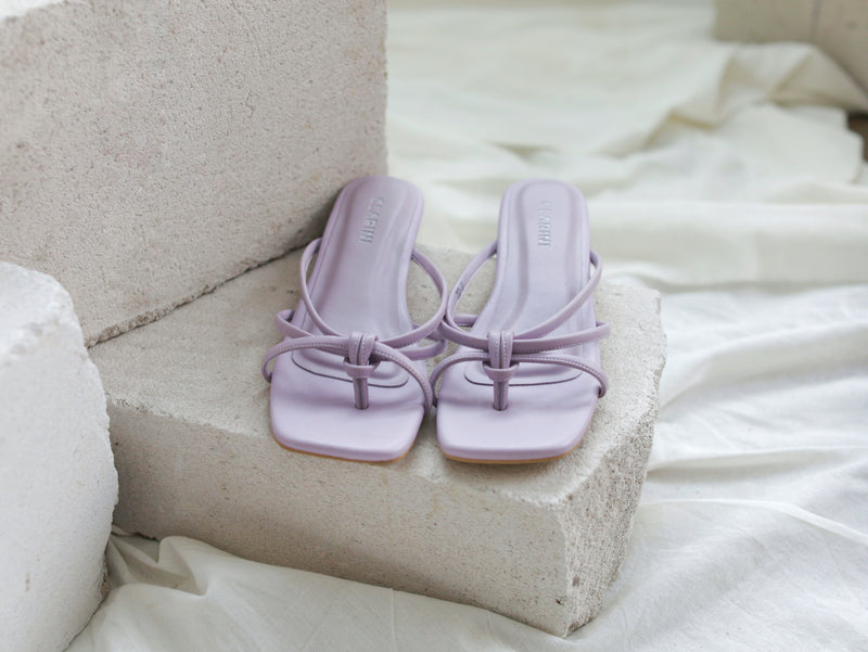 Leah Strappy Heels - Lilac