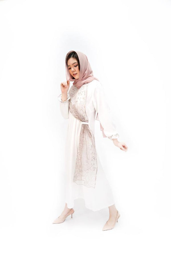 Nawal Dress - White